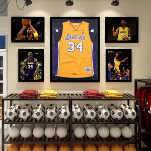 球衣相框装裱NBA蓝球足球网球签名衣服纪念收藏展示画框挂墙定做