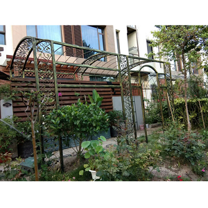 铁艺廊架景观过道欧式拱形大型花廊架葡萄架花园廊架现代简约凉亭