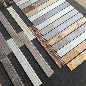 纯白踢脚线瓷砖客厅卧室瓷砖灰色墙角走边线砖10cm地脚线砖瓷砖黑