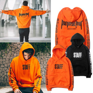 purpose贾斯丁比伯同款卫衣连帽潮牌高街staff梵文帽衫男女款外套