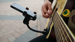 手机吉他曲谱架支架通用吸盘式手机座谱架支架可旋转直播支架录像