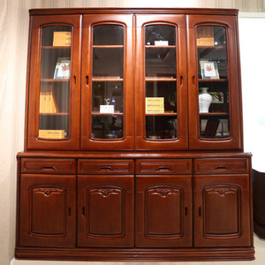 大连华丰实木书柜H172G现代中式 简约现代书房家具置物柜展示柜