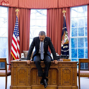 美国总统桌白宫坚毅桌办公桌美式欧式书桌老板桌电脑桌班台全实木