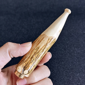 自然型山柑木烟嘴长拉杆过滤芯可拆清洗循环型香烟净烟过滤器烟具