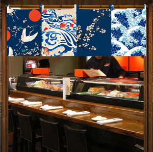 200人付款天猫爱梦鸟日式商业门帘寿司店日料店厨房旗帘招牌帘后厨