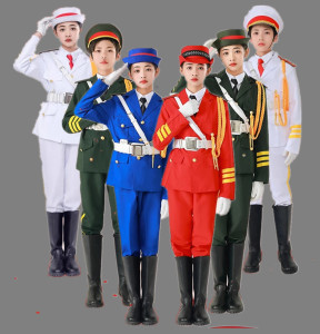 儿童升旗手服装军乐队阅兵运动会中小学生仪仗队护旗手鼓乐队衣服