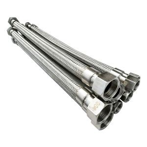 304不锈钢金属编织网波纹管耐温耐压蒸汽软管工业化工管1.2寸DN32