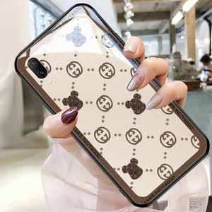 vivo x23手机壳vivox23幻彩版大牌熊高级感玻璃vivi x27防摔viv0 x27