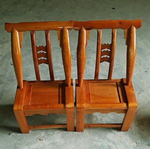 红椿木椅子农家老木匠手工制作实木烘干油漆2把价376元.包邮