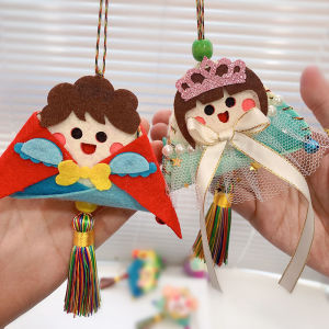 端午节手工作品儿童手工diy材料包不织布立体粽子香包香囊挂饰