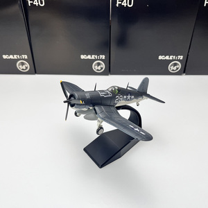 1/72二战美军F4U-1海盗F4U式军事战斗机飞机模型合金仿真收藏玩具