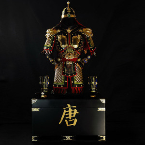 中华甲胄中国铠甲金属盔甲武士将军可穿 清朝大阅悦铠定制作