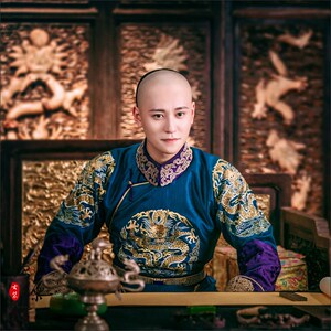 龙珠传奇秦俊杰康熙同款古装清朝满族皇帝常服太子服阿哥演出服装