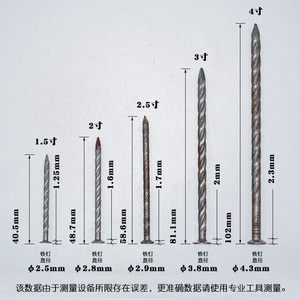 螺纹钉搓丝钉叉车卡板木板防松铁钉铁钉板钉螺纹铁钉2/2.5/ 3/4寸