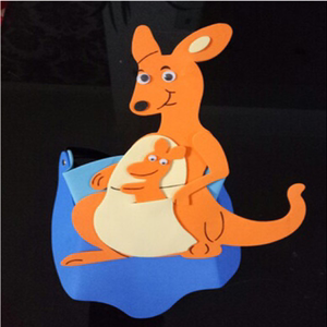 儿童动物帽子小动物头饰小熊企鹅太阳松鼠袋鼠幼儿园表演道具