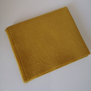 日本进口奥林巴斯野木棉刺绣布料刺子绣绣布 黄色款