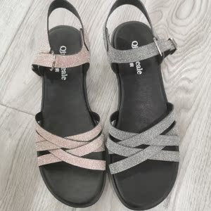 特价千佰莉特价女鞋加大号凉鞋舒适平底大码女凉鞋8723t