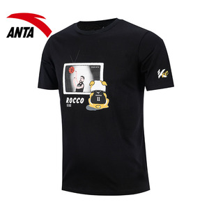 安踏汤普森rocco纯棉短袖t恤男官网旗舰夏季运动上衣男152221114