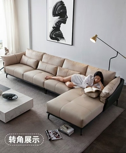 裕丰布艺沙发简约北欧现代小客型客厅（颜色可自选）可以布配皮