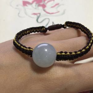 翡翠珠子单颗编织