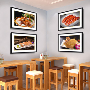 广式茶餐厅饭店装饰画烧腊味熟食店墙面挂画北京烤鸭店背景墙壁画