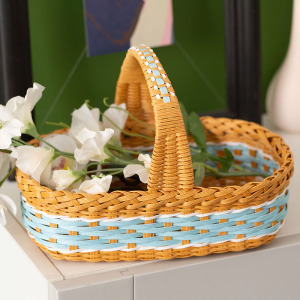 纸藤线纸绳线编织材料包小野餐包篮手工diy手编篮子花篮罐子