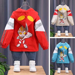 奥特曼衣服男童外套秋装2021年新款小童炸街儿童夹克春款帅气潮流