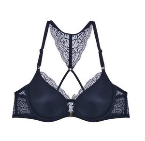 安莉芳光面蕾丝前扣胸罩美背性感聚拢文胸女内衣eb1314