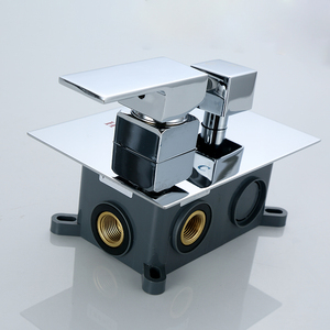 全铜黑色洗浴暗装淋浴阀冷热混水阀开关两进两出淋浴暗藏预埋龙头