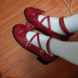 小林家的龙女仆妹抖龙康娜cosplay鞋子 36码 红色萝莉