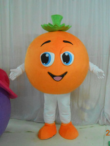 动漫水果节活动表演毛绒赣州脐橙橘子桔子道具卡通人偶玩偶服装布