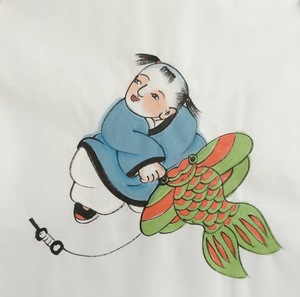 0025.0029.6935.00同款货源聆听丶夏伤人物工笔老翁童子西游记