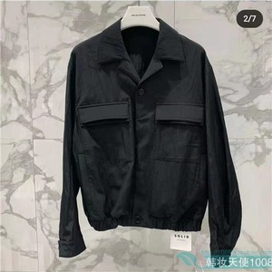 SOLID HOMME高端男装韩国正品代购22秋款休闲夹克S223JP08260黑色