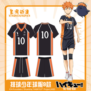排球少年官方正版周边cos衣服男乌野高校队日向翔阳t恤球服二次元