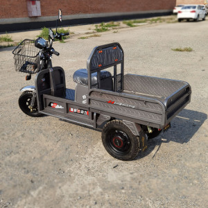 电动带兜折叠三轮车长跑电瓶代步车家用农用货车载重王拉货大力神