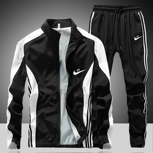 耐克顿春季新款休闲运动套装男士潮流宽松外套男装上衣裤子两件套