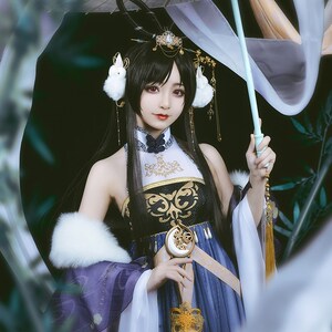 喵屋小铺奇迹暖暖cos服夕月潇湘同款嫦娥古装cosply服装女动漫