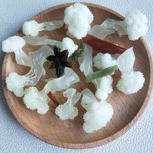 仿真雕刻岫玉摆件菜花寓意好彩头精品甲翠俏色巧雕茶宠车载直播间