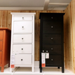 宜家ikea 汉尼斯 五斗抽屉柜斗柜卧室储物柜收纳柜多色 5斗收纳柜