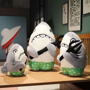 日本代购鲨瓜玩偶毛绒玩具鲨鱼西瓜抱枕可爱公仔女生睡觉床上娃娃