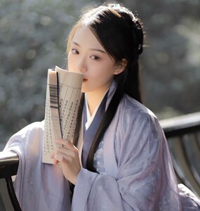 古装汉服摄影手拿道具穿线书古风表演复古老体字民国拍照手拿书本