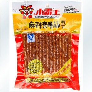 湖南特产风味即食麻辣豆干80g小吃素食小霸王素牛筋麻辣串香辣味