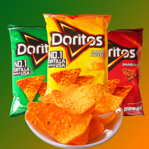 印尼进口doritos多力多滋玉米片150g*6袋超浓芝士味膨化薯片大袋