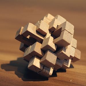 木质孔明锁益智积木手工创意传统怀旧鲁班锁智力玩具木制木头礼物