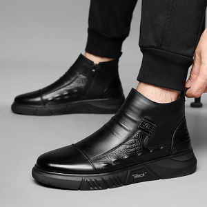 江南袋鼠男鞋ok/先生新款马丁靴休闲百搭加绒可选保暖舒适 ok2158
