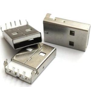 A公直插 USB插头 A型公头 USB 90度焊板 USB公座 A型直插 U盘接口