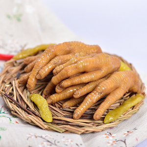 老夏酱菜铺酱泡鸡爪香辣泡椒韶关始兴即食鸡脚肉休闲凤爪零食小吃