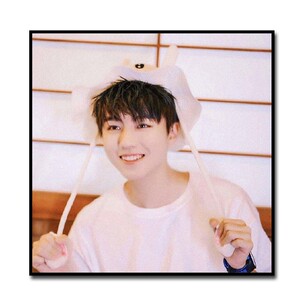 千艺坊tfboys王俊凯diy数字油画手工客厅卧室填色油彩画手绘人物