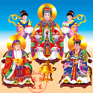 正品5d魔方钻石画满钻神仙王母娘娘祈福佛像十字绣钻石绣圆钻人物