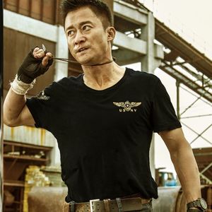 吴京同款中国夏季军人体恤迷彩特种兵短袖半袖军装中国上衣